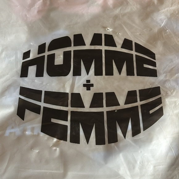 Homme Femme Teary Eye Graphic Hoodie - Black and Gray with Blue and Pink Accents - Picture 2 of 5